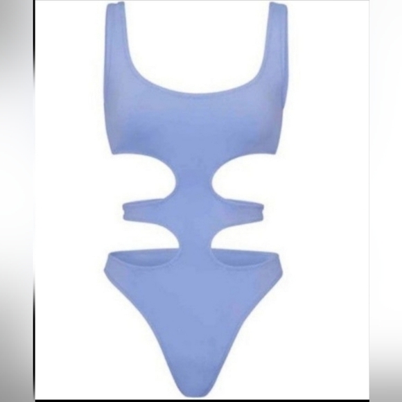 SKIMS Swim Tank Monokini Periwinkle/NWT/ 3X, 4X - Picture 1 of 15
